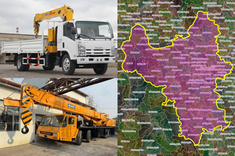 Thuê Xe Cẩu Tại Ba Vì, Hà Nội