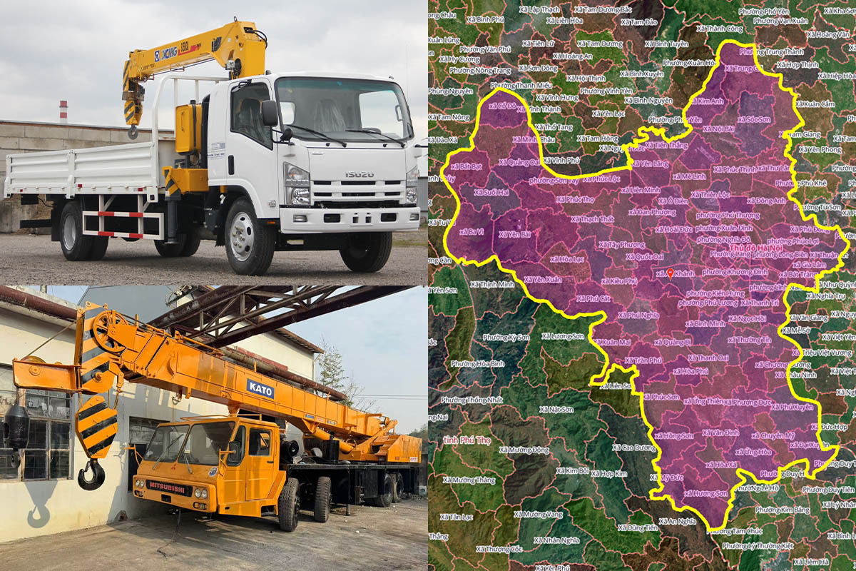 Thuê Xe Cẩu Tại Ba Vì, Hà Nội