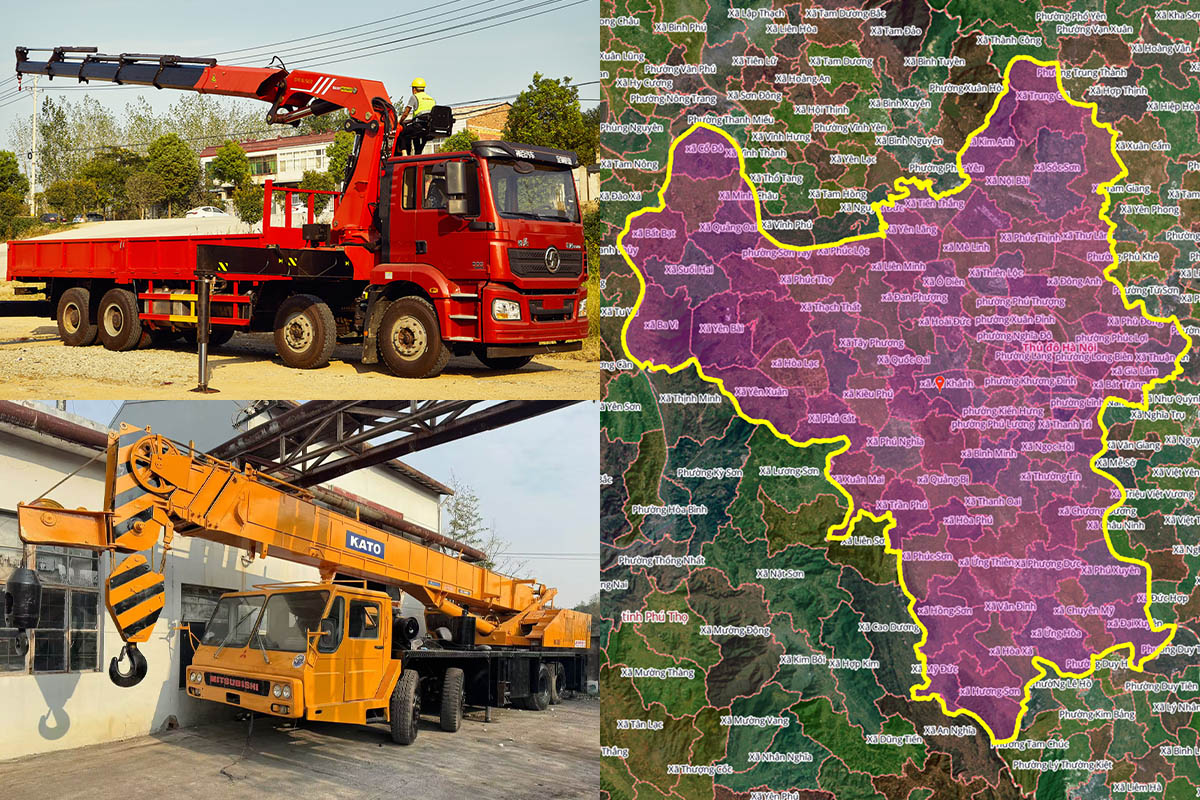 Thuê Xe Cẩu Tại Mê Linh, Hà Nội