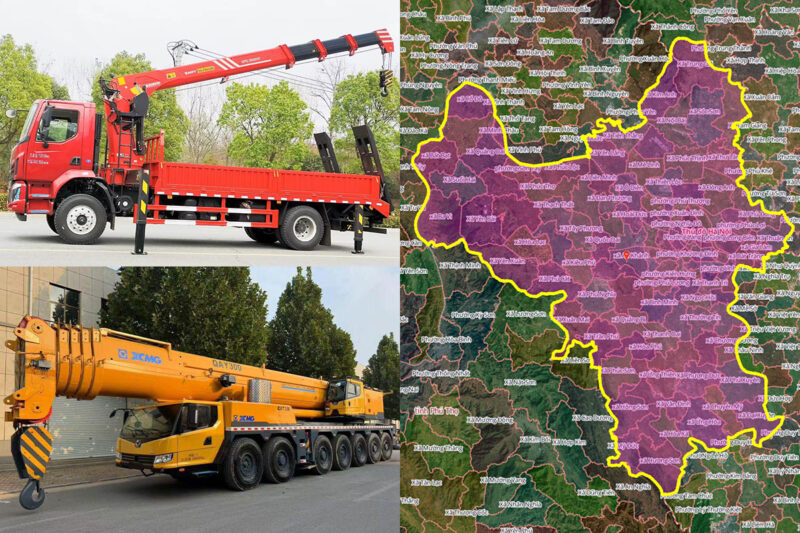 Thuê Xe Cẩu Tại Sóc Sơn, Hà Nội