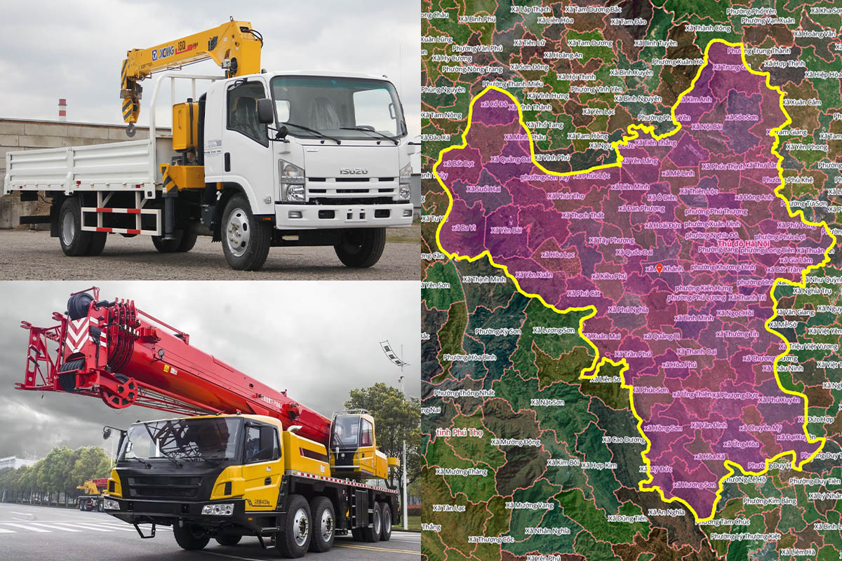 Thuê Xe Cẩu Tại Sơn Tây, Hà Nội