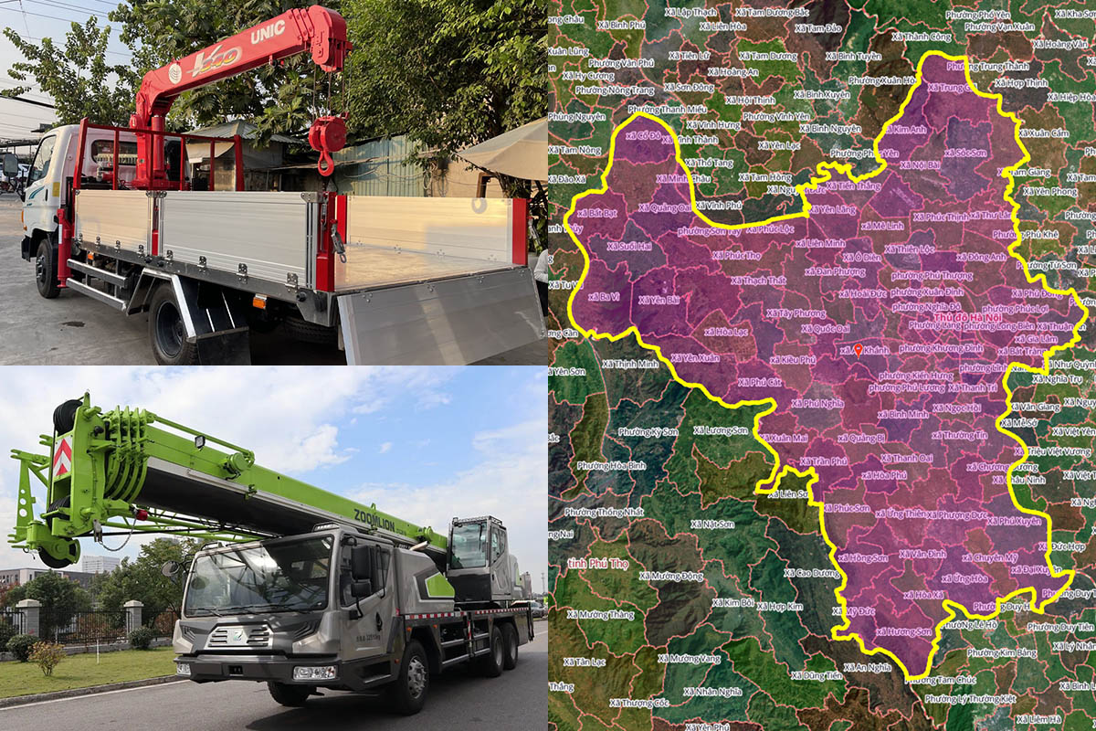 Thuê Xe Cẩu Tại Thạch Thất, Hà Nội