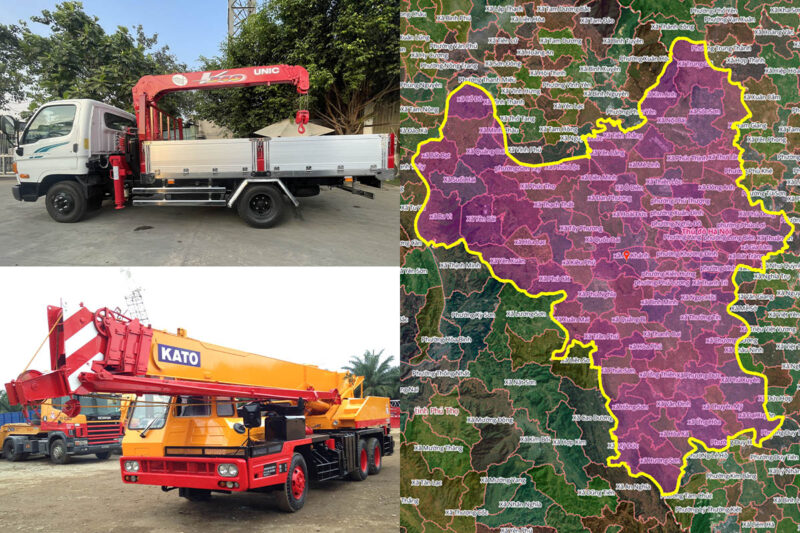 Thuê Xe Cẩu Tại Phường Thượng Cát, Hà Nội