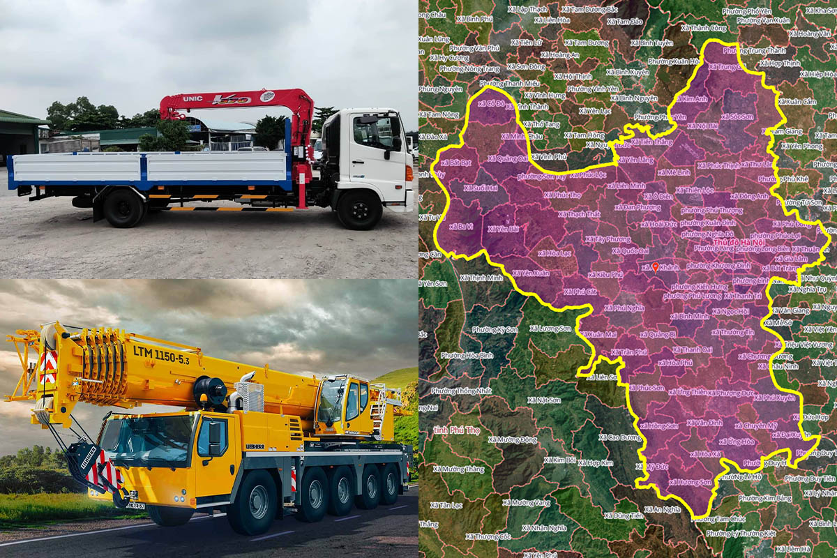 Thuê Xe Cẩu Tại Phường Sơn Tây, Hà Nội