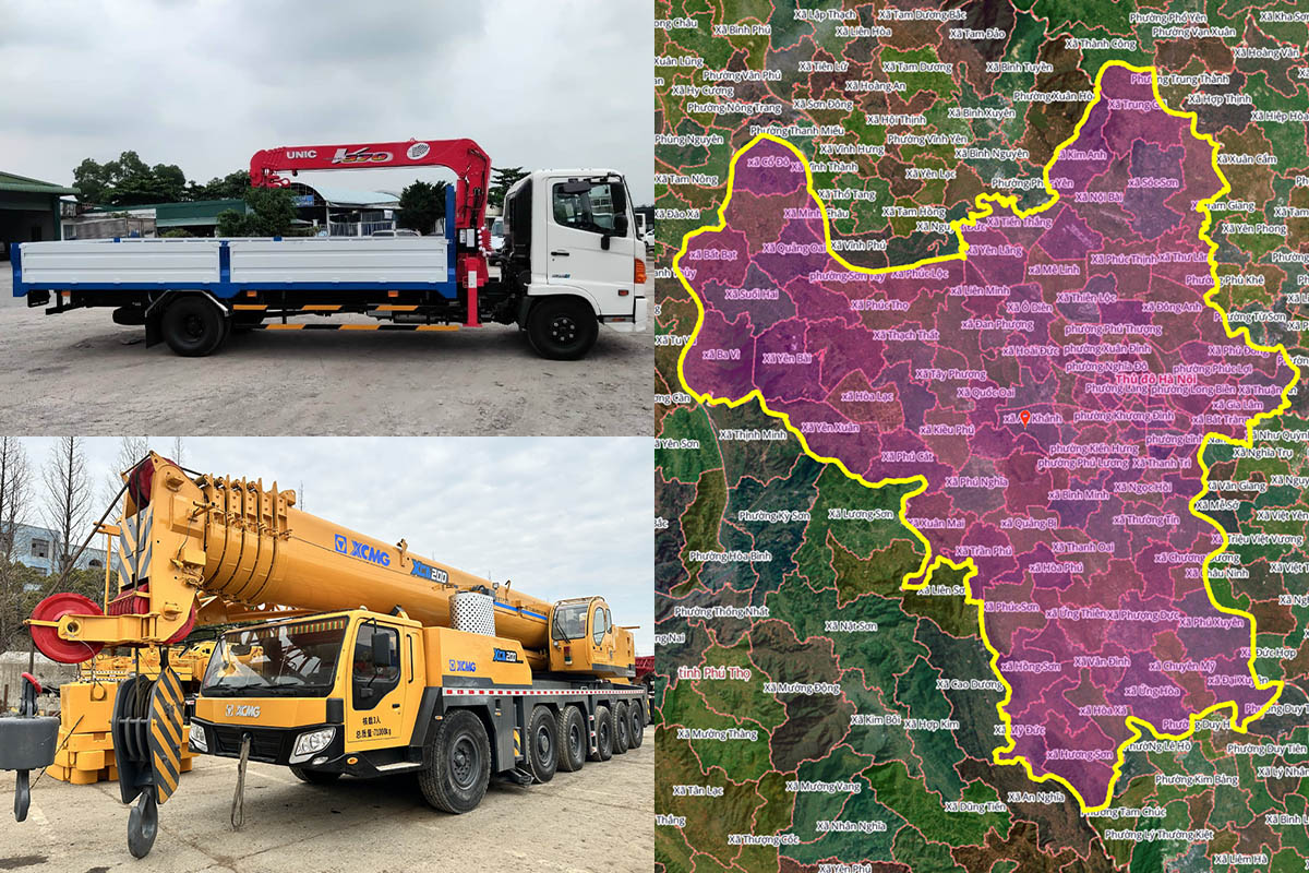 Thuê Xe Cẩu Tại Xã Bất Bạt, Hà Nội