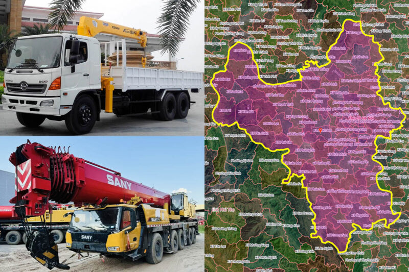 Thuê Xe Cẩu Tại Xã Bát Tràng, Hà Nội