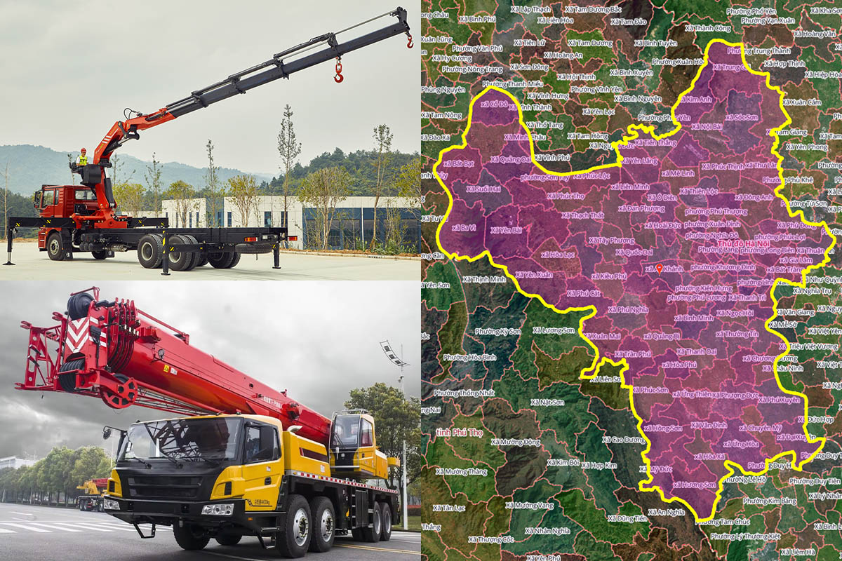 Thuê Xe Cẩu Tại Xã Cổ Đô, Hà Nội