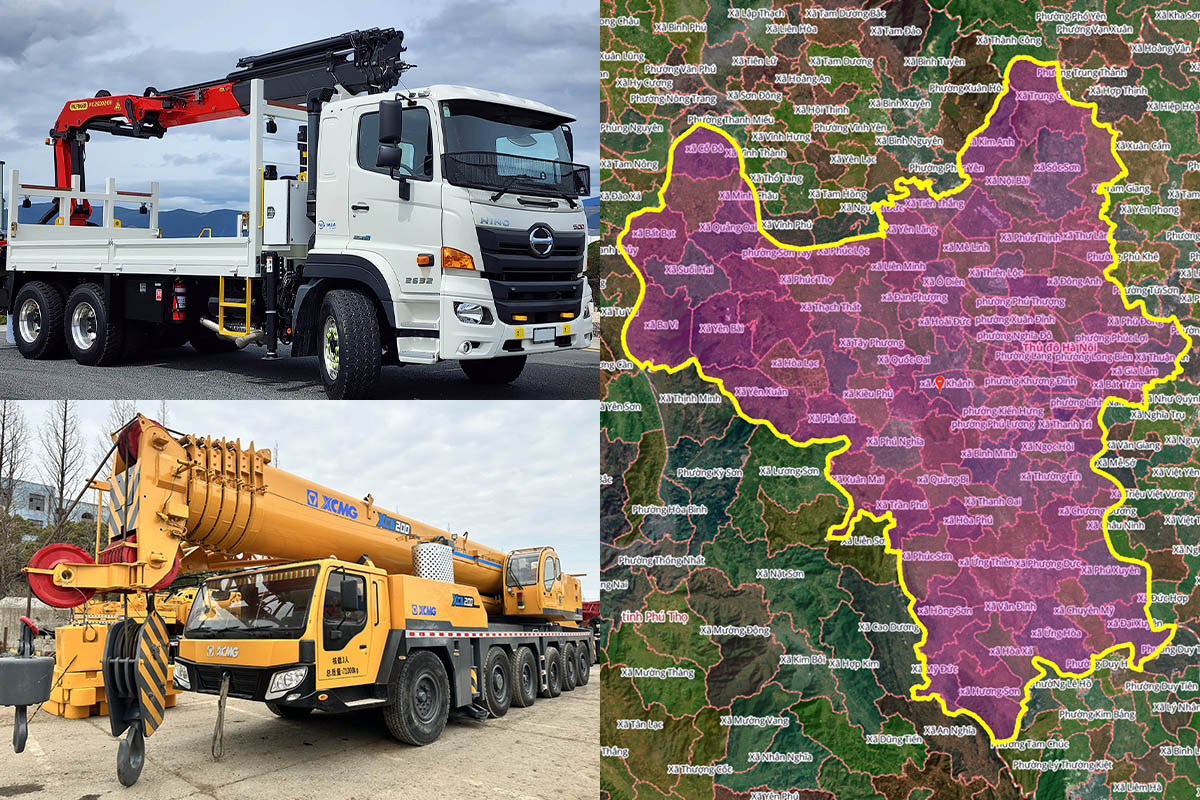 Thuê Xe Cẩu Tại Xã Dân Hoà, Hà Nội