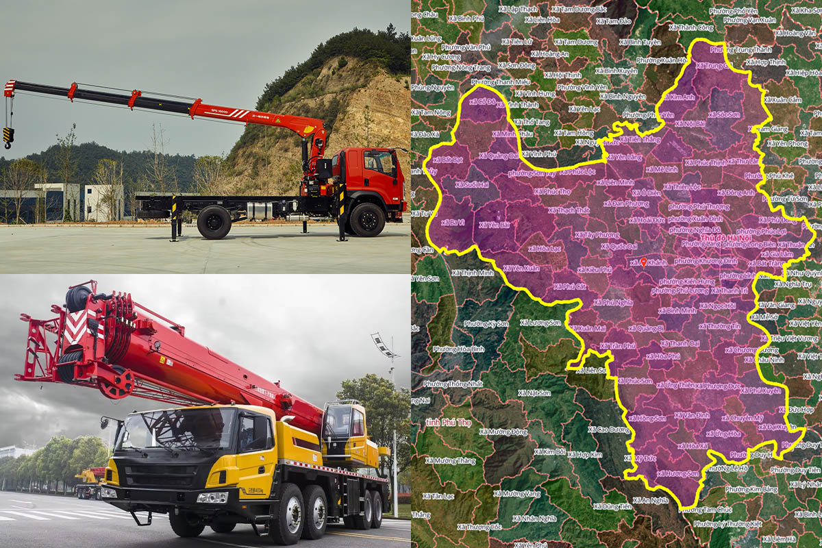 Thuê Xe Cẩu Tại Xã Đoài Phương, Hà Nội