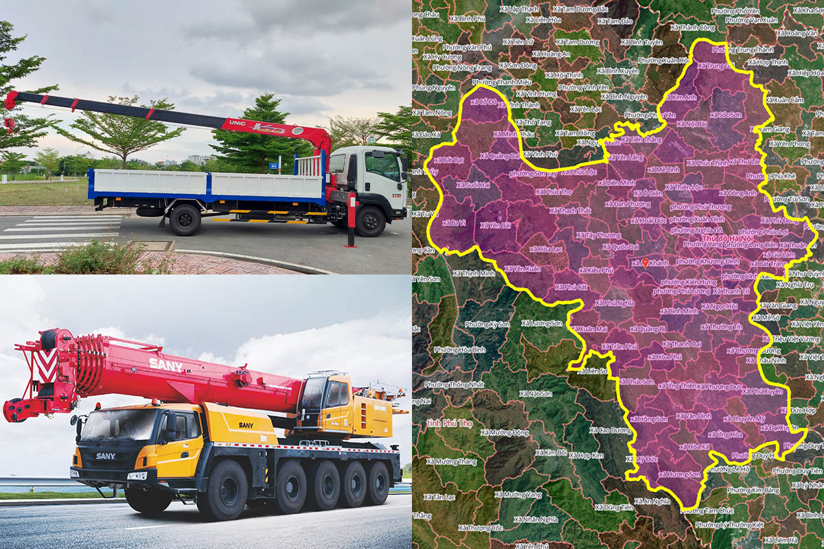 Thuê Xe Cẩu Tại Xã Hát Môn, Hà Nội