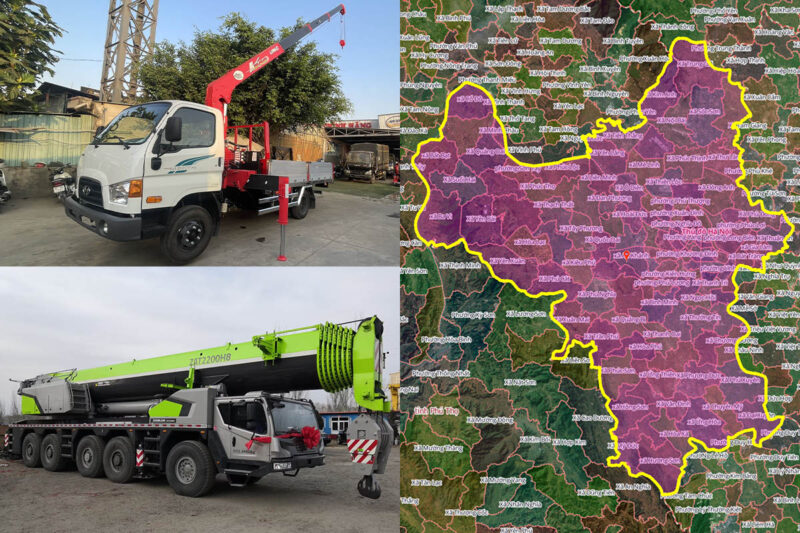 Thuê Xe Cẩu Tại Xã Hưng Đạo, Hà Nội