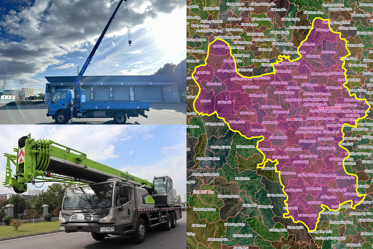 Thuê Xe Cẩu Tại Xã Hương Sơn, Hà Nội