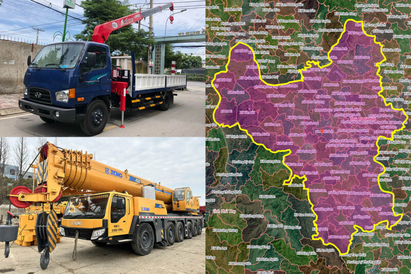 Thuê Xe Cẩu Tại Xã Kiều Phú, Hà Nội