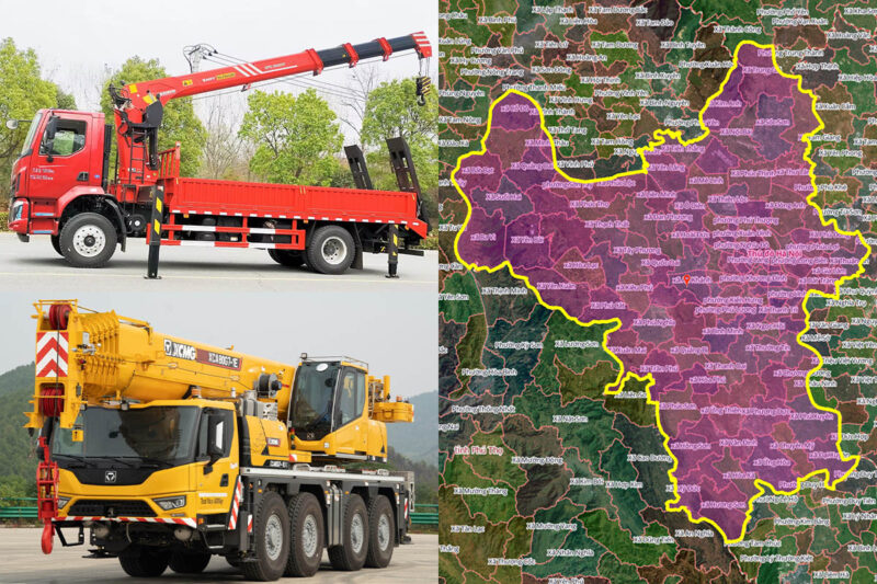 Thuê Xe Cẩu Tại Xã Kim Anh, Hà Nội