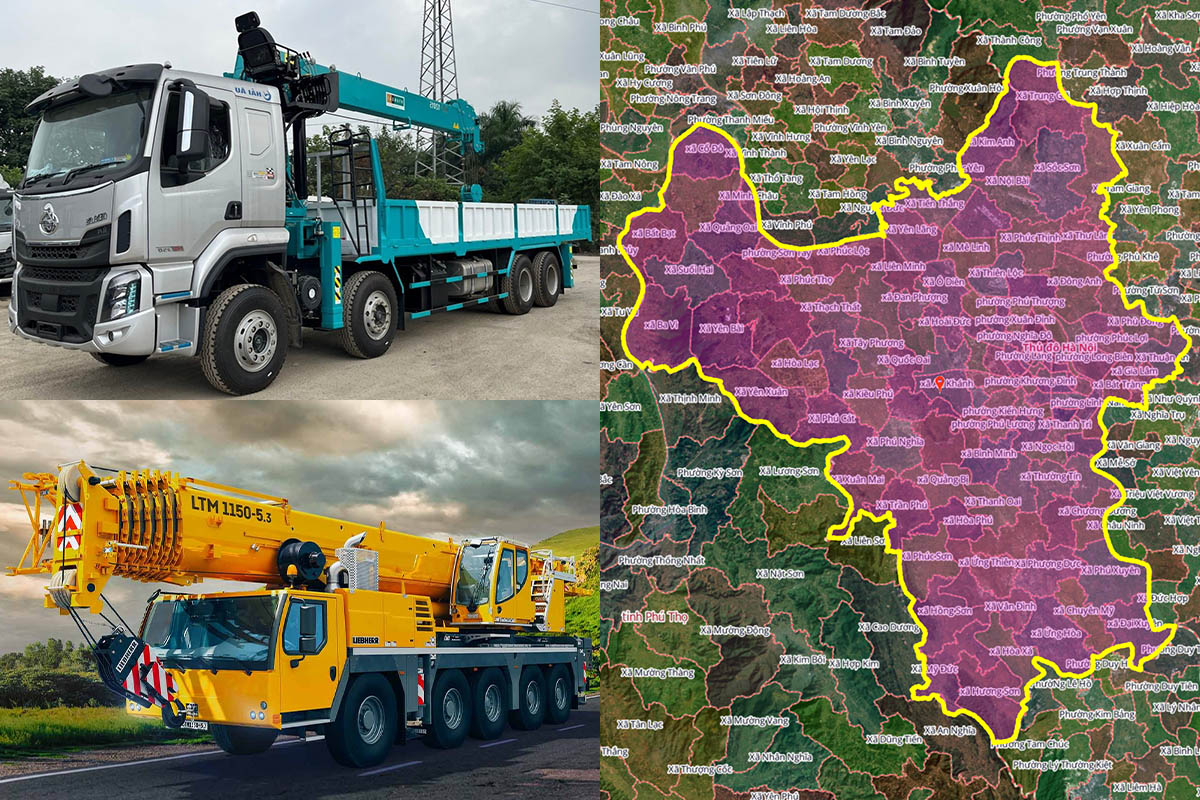 Thuê Xe Cẩu Tại Xã Minh Châu, Hà Nội