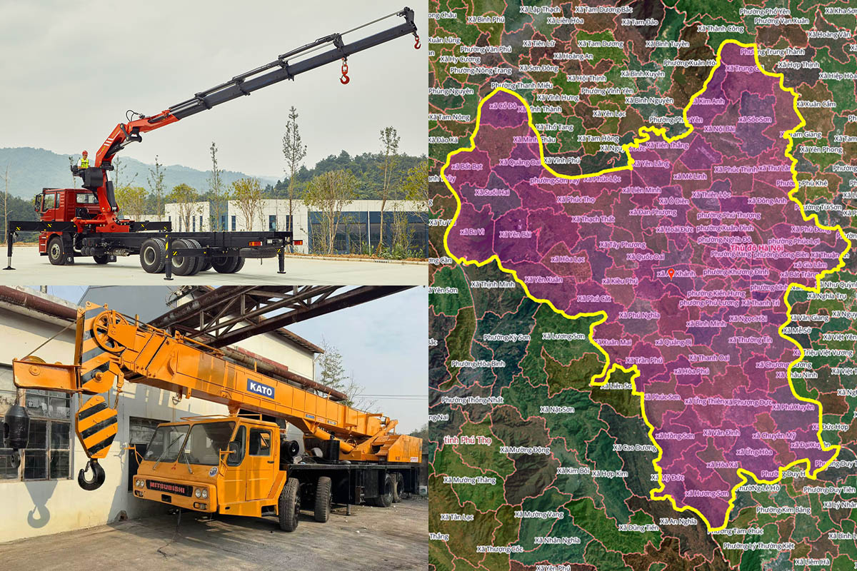 Thuê Xe Cẩu Tại Xã Nội Bài, Hà Nội