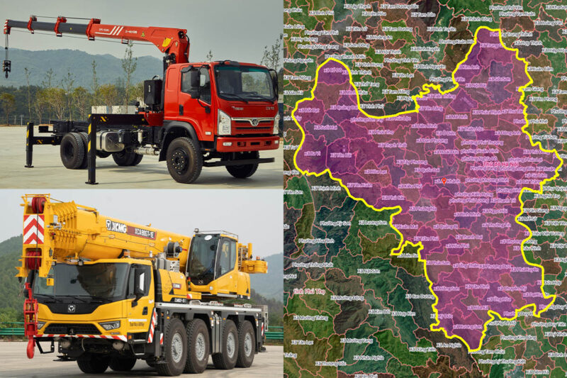 Thuê Xe Cẩu Tại Xã Phúc Sơn, Hà Nội