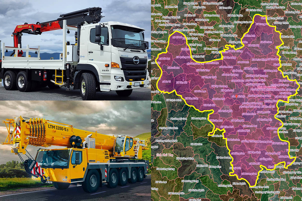 Thuê Xe Cẩu Tại Xã Phúc Thịnh, Hà Nội