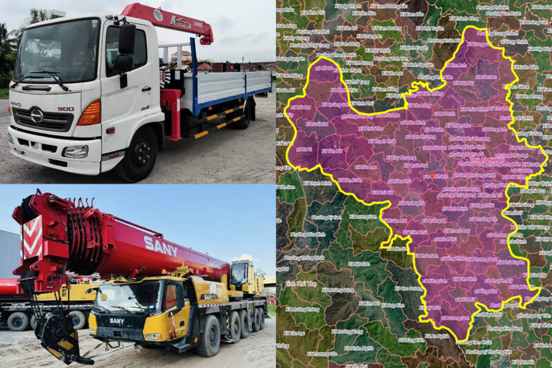 Thuê Xe Cẩu Tại Xã Suối Hai, Hà Nội