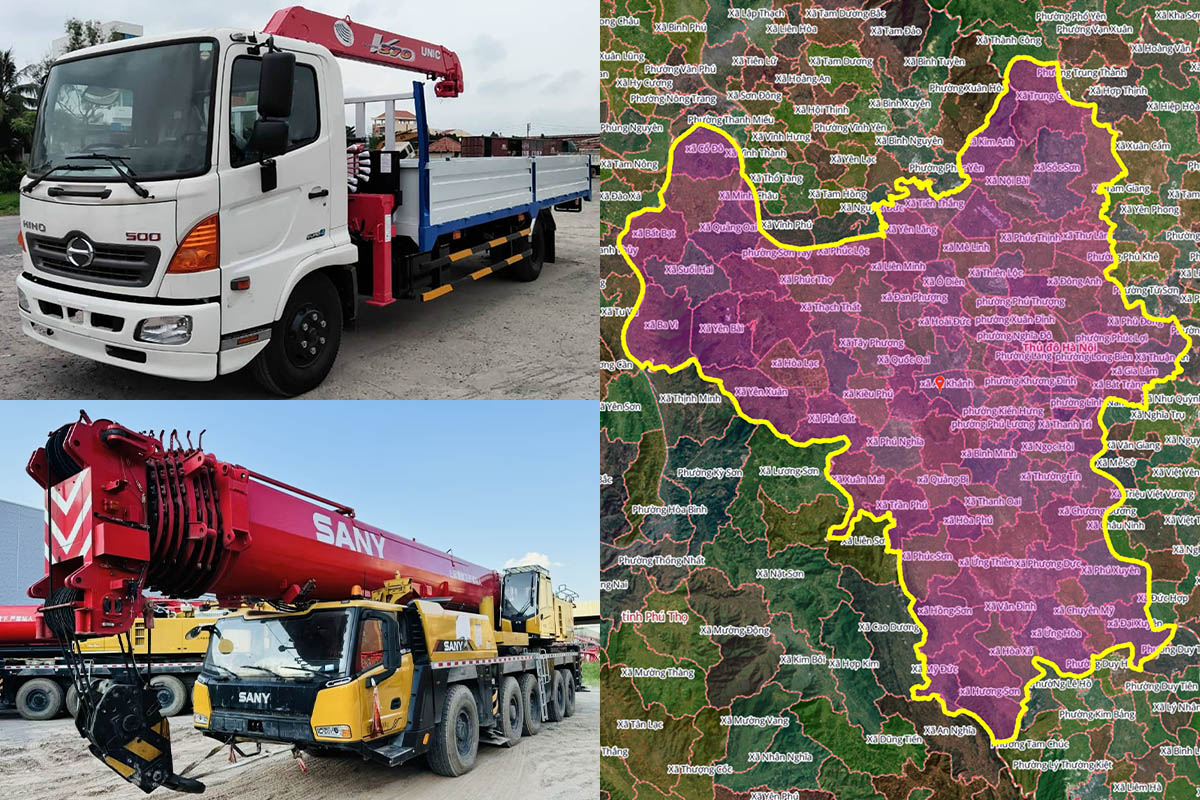 Thuê Xe Cẩu Tại Xã Suối Hai, Hà Nội