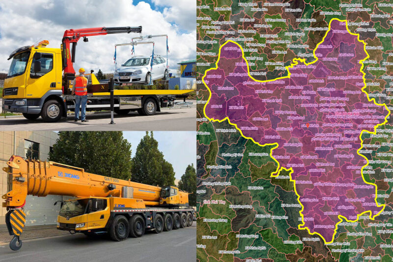 Thuê Xe Cẩu Tại Xã Tây Phương, Hà Nội