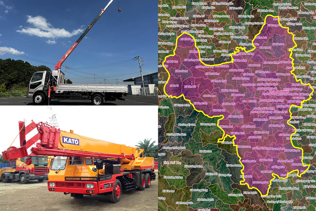 Thuê Xe Cẩu Tại Xã Thiên Lộc, Hà Nội