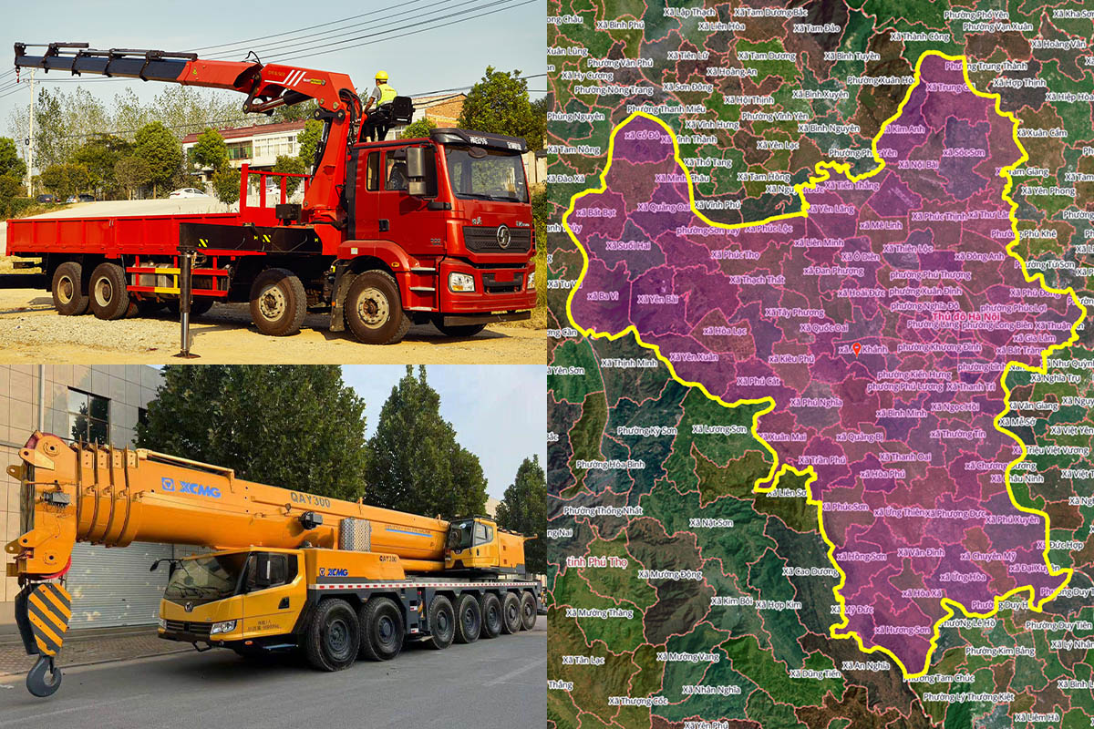 Thuê Xe Cẩu Tại Xã Vật Lại, Hà Nội