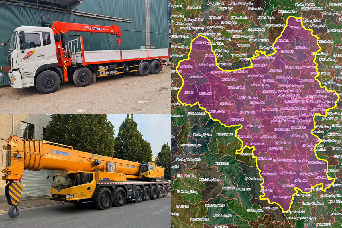 Thuê Xe Cẩu Tại Xã Yên Bài, Hà Nội