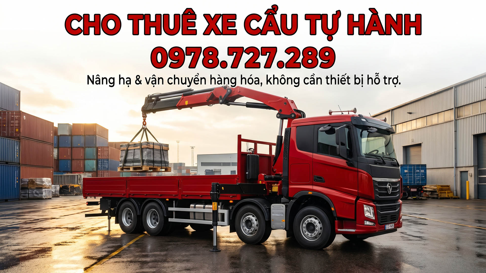 Cho thuê xe cẩu tự hành (cẩu thùng)