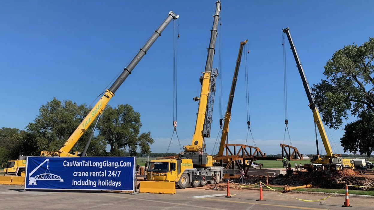 CVTLG cho thuê xe cẩu phục vụ 24/7, cả lễ Tết