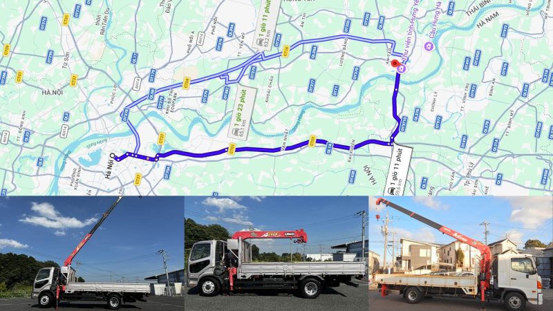 CVTLG cho thuê xe cẩu Hà Nội - Hưng Yên